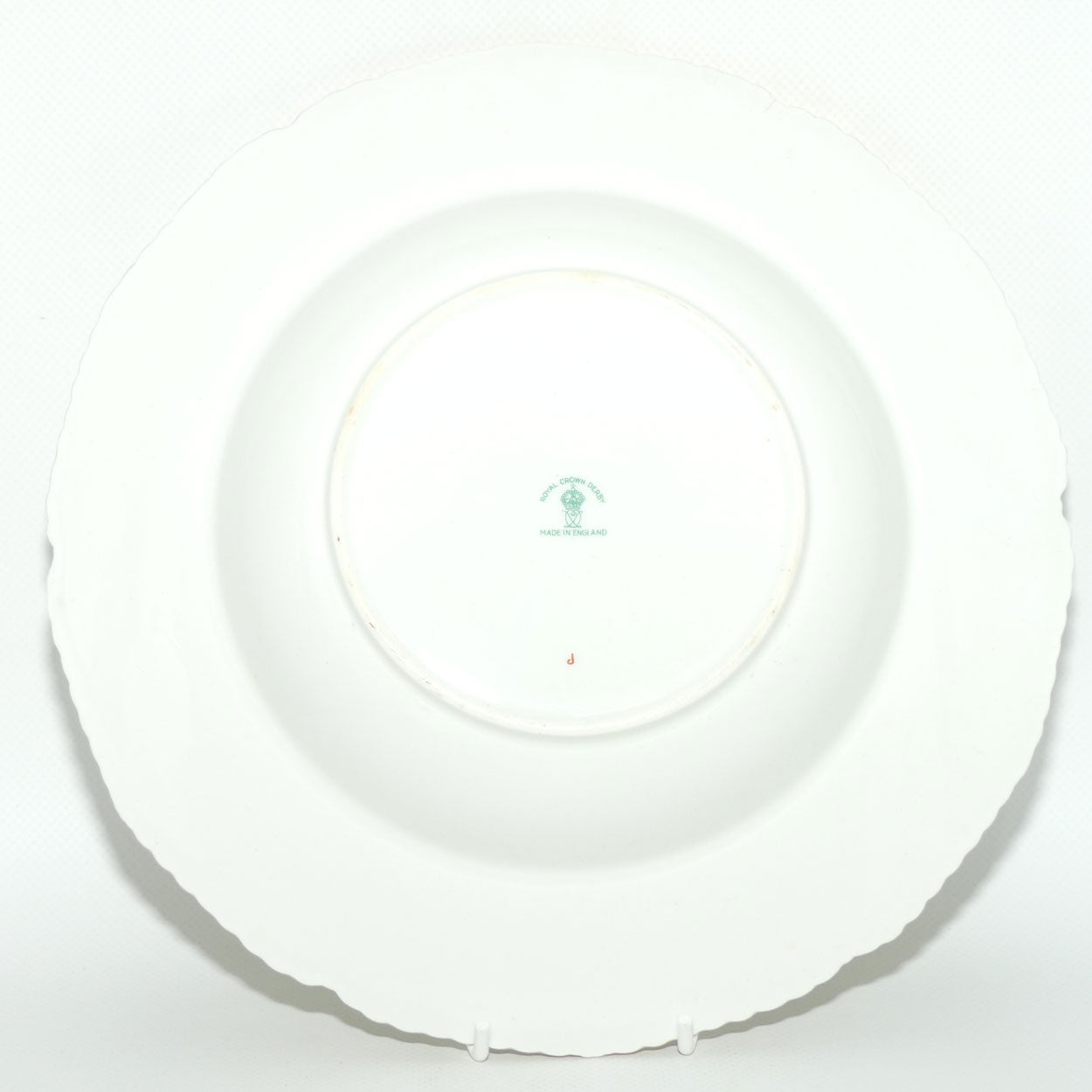 Royal Crown Derby Derby Posies rimmed soup bowl with rope twist border | 25.5cms