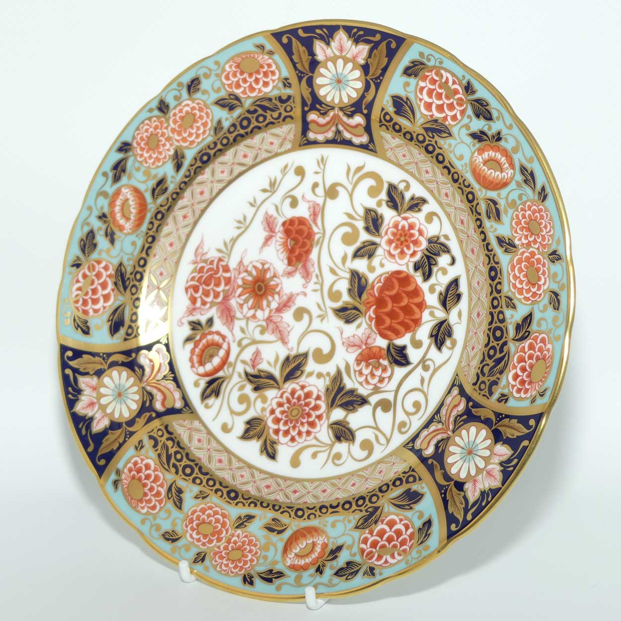 Royal Crown Derby Riverside Park pattern plate | 21.5cms | boxed