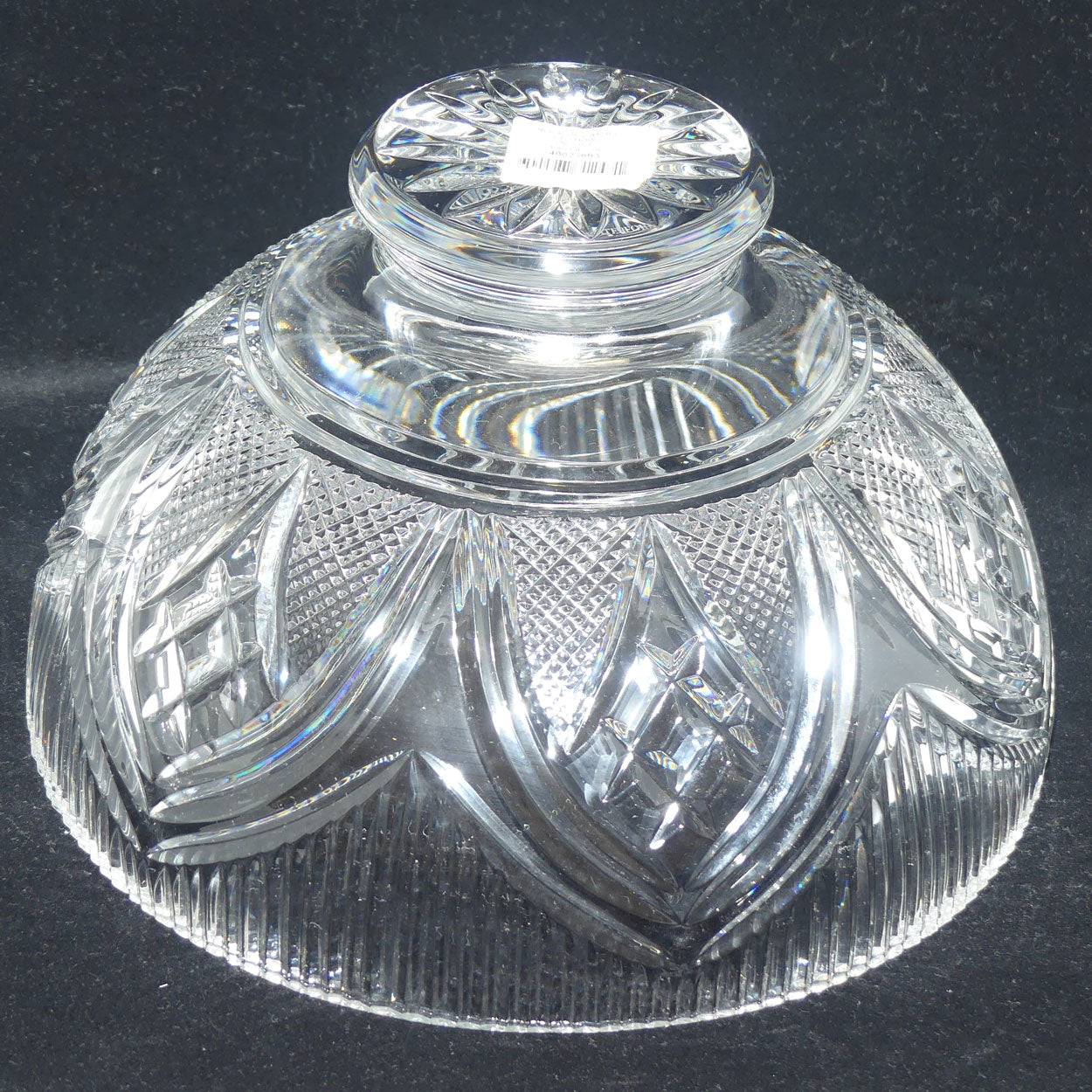 Waterford Crystal Ireland Rock of Cashel footed bowl