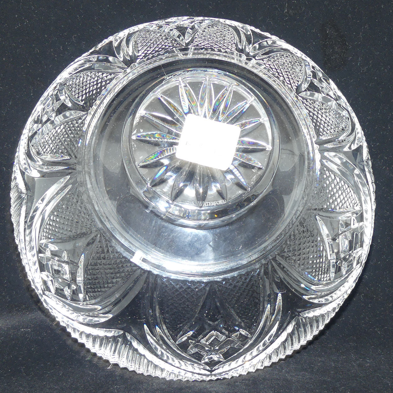 Waterford Crystal Ireland Rock of Cashel footed bowl