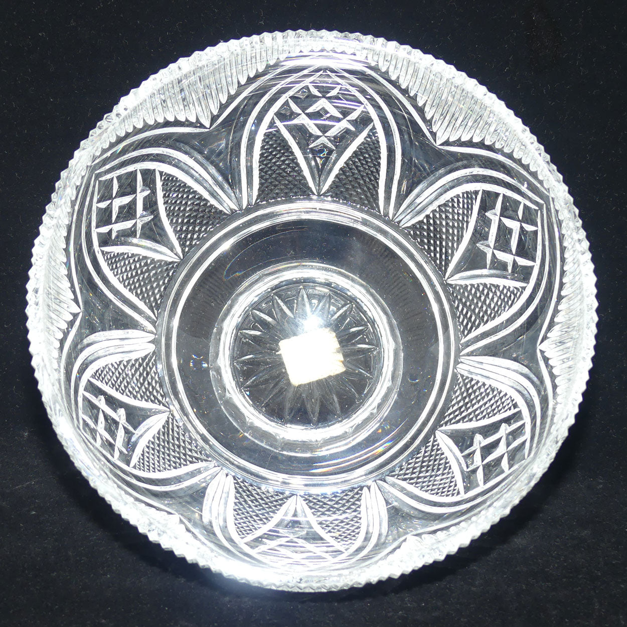 Waterford Crystal Ireland Rock of Cashel footed bowl