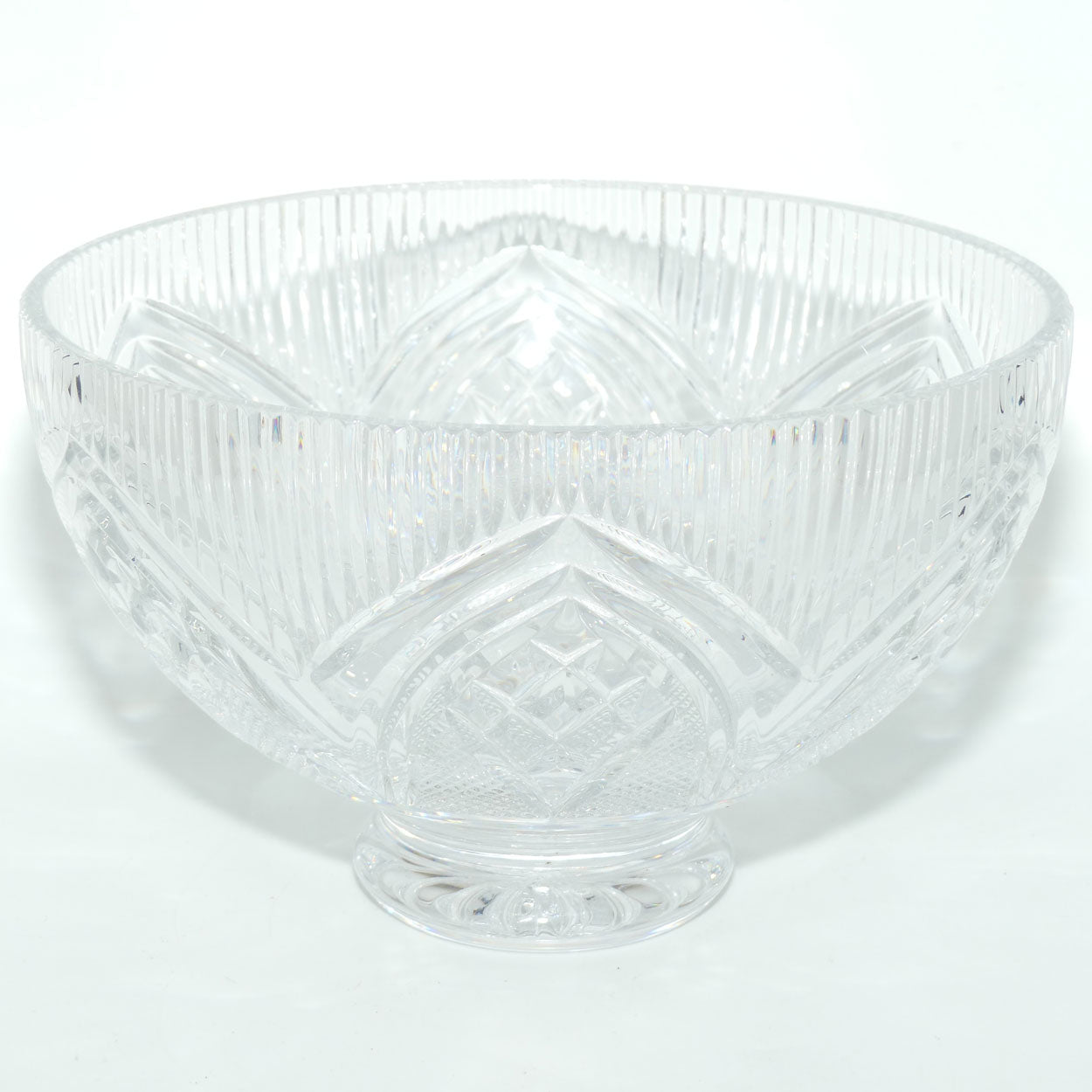 Waterford Crystal Ireland Rock of Cashel footed bowl