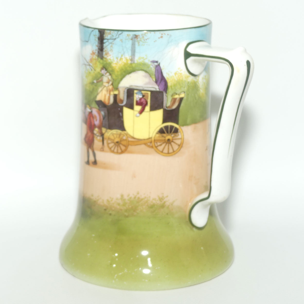 Royal Doulton Coaching Days Rocket jug E2768 | rare Blue Sky variation | some wear