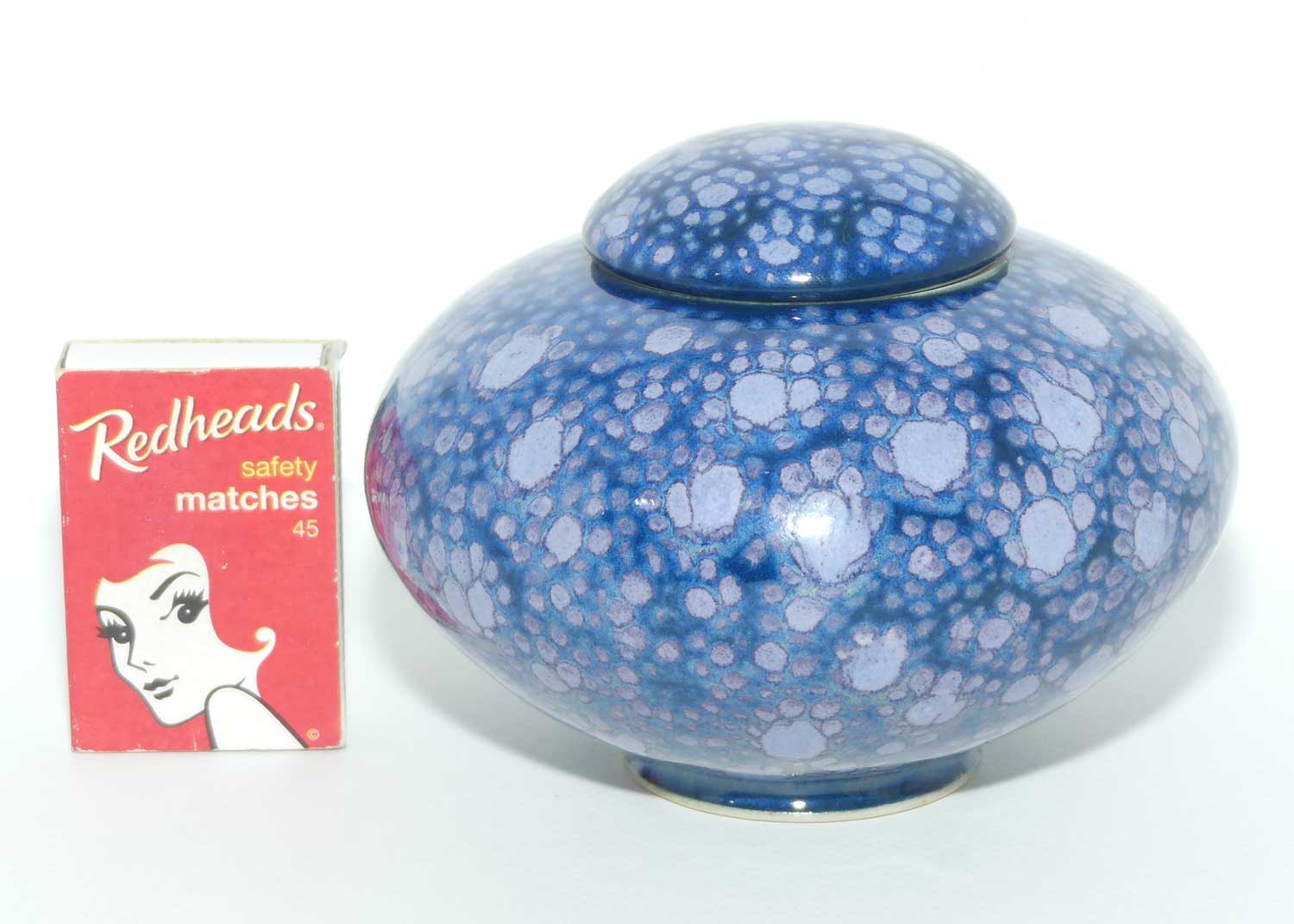 Roger Webb Australian Pottery | Blue Crystalline Glaze lidded jar