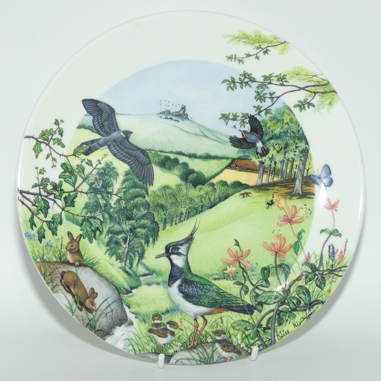 Wedgwood Colin Newman's Country Panorama plate #4 | Bradex 26 W90 27.4 | Rolling Hills and Grasslands