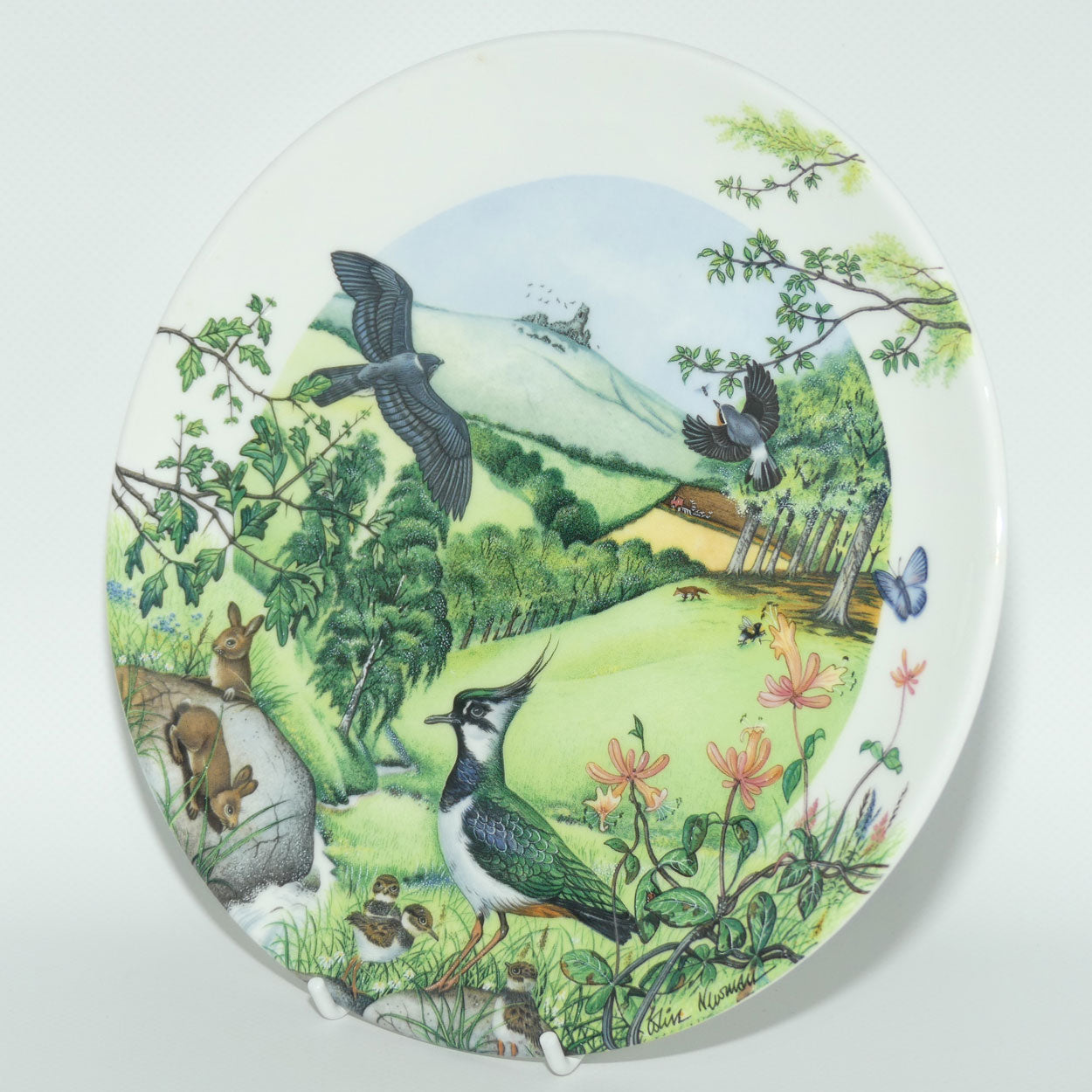 Wedgwood Colin Newman's Country Panorama plate #4 | Bradex 26 W90 27.4 | Rolling Hills and Grasslands