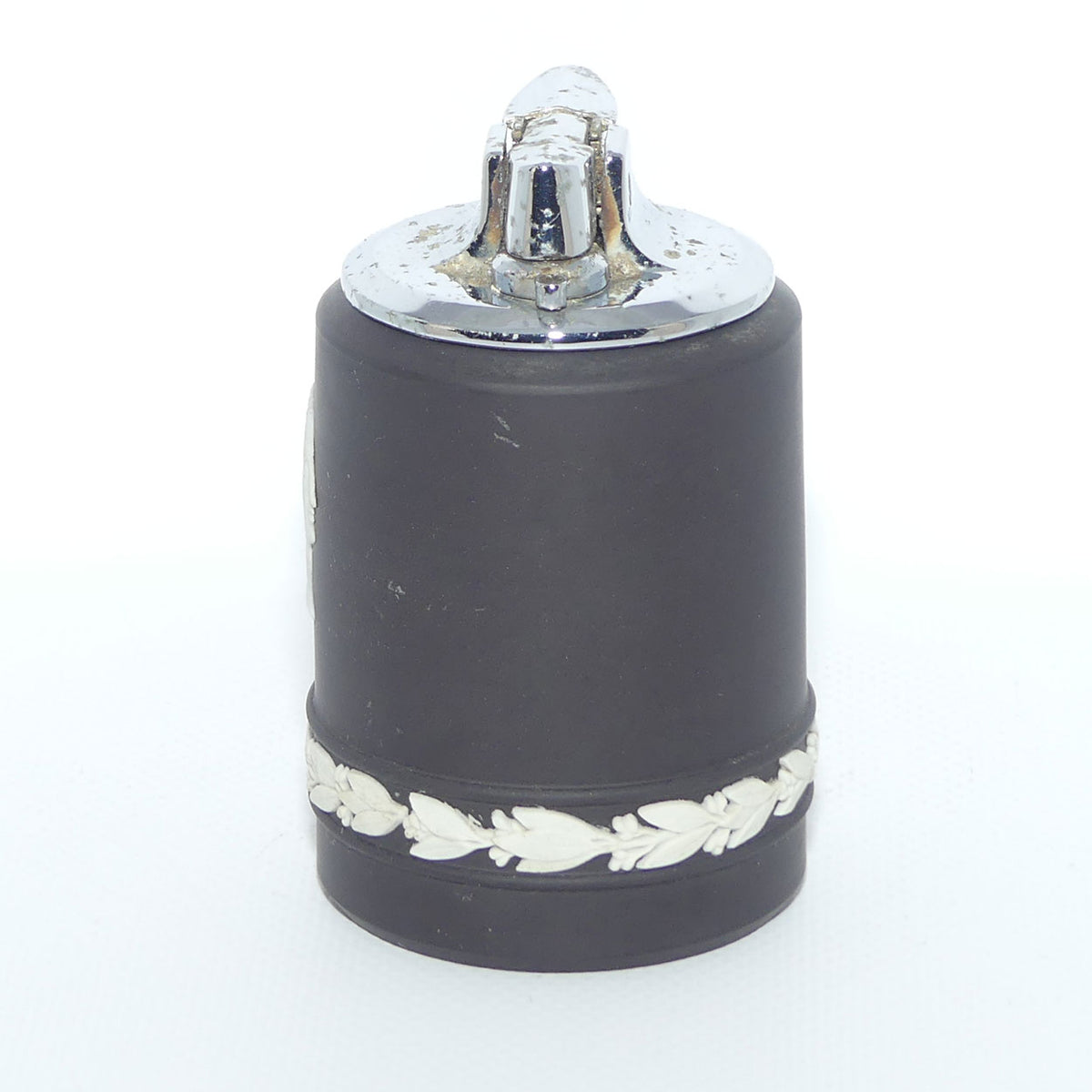 Wedgwood Jasper | White on Black | Roman design table lighter