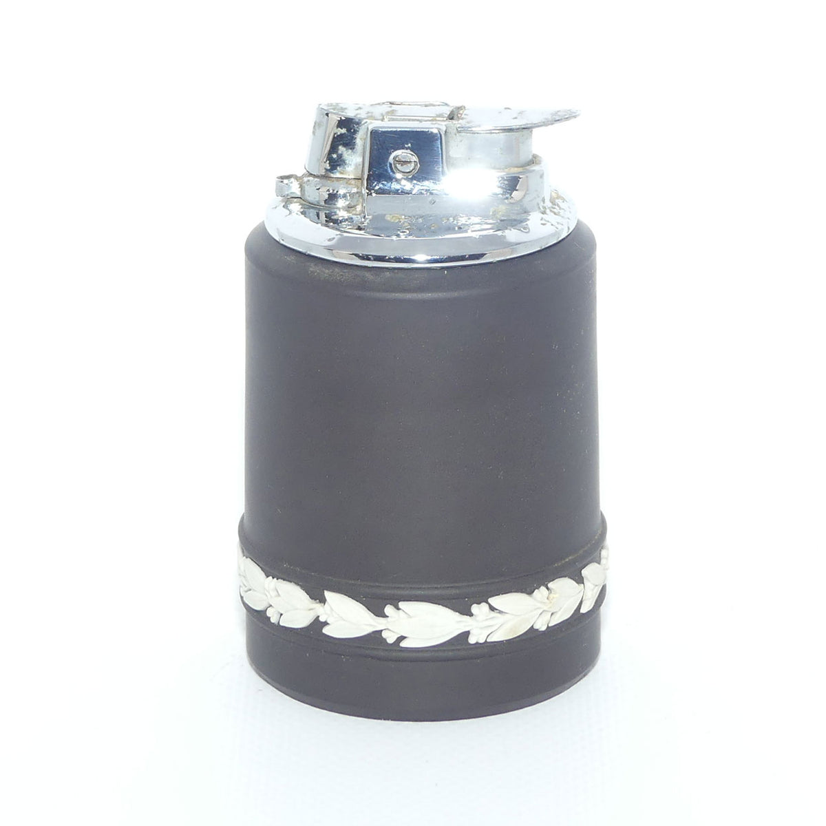 Wedgwood Jasper | White on Black | Roman design table lighter