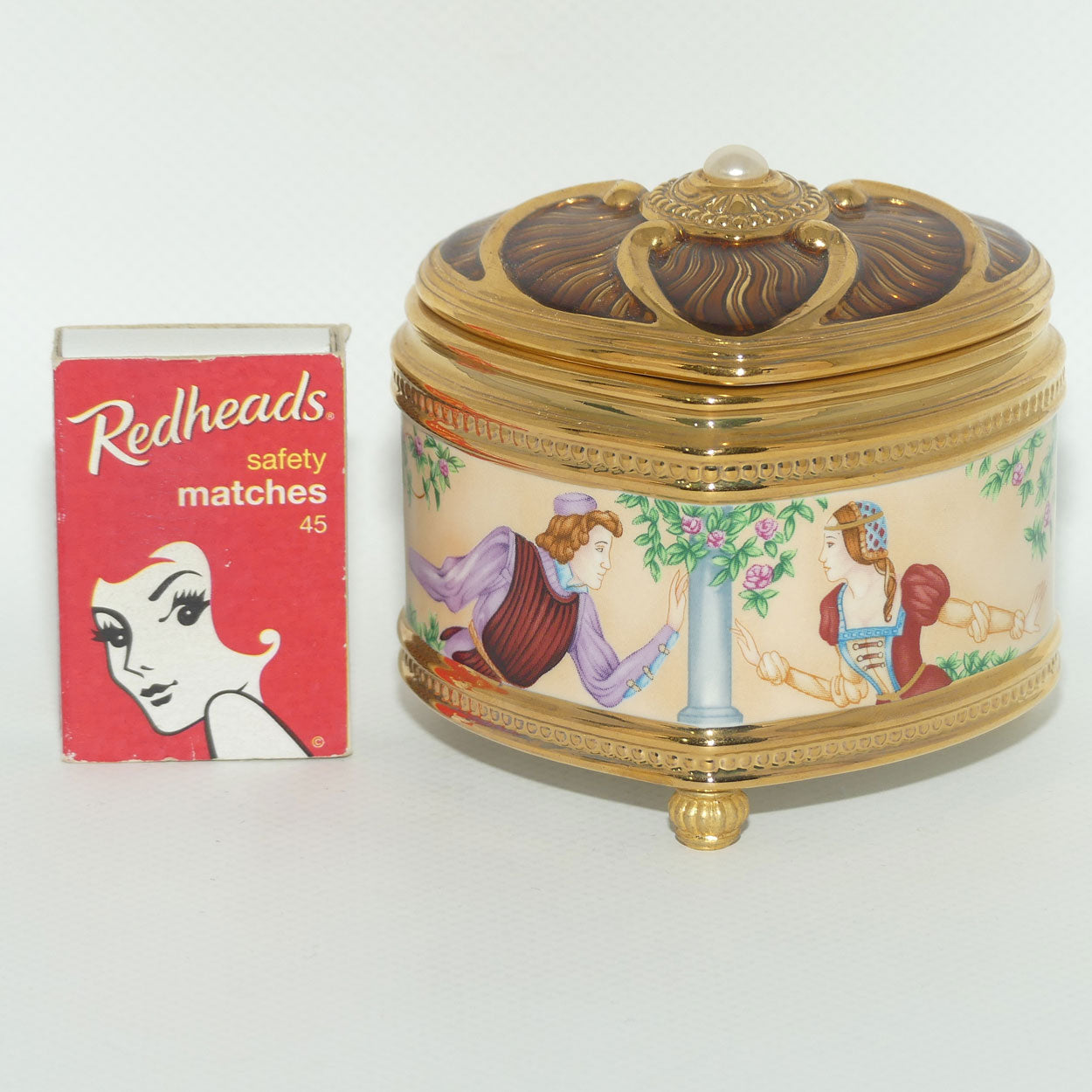 Franklin Mint | House of Faberge musical trinket box | Romeo and Juliet