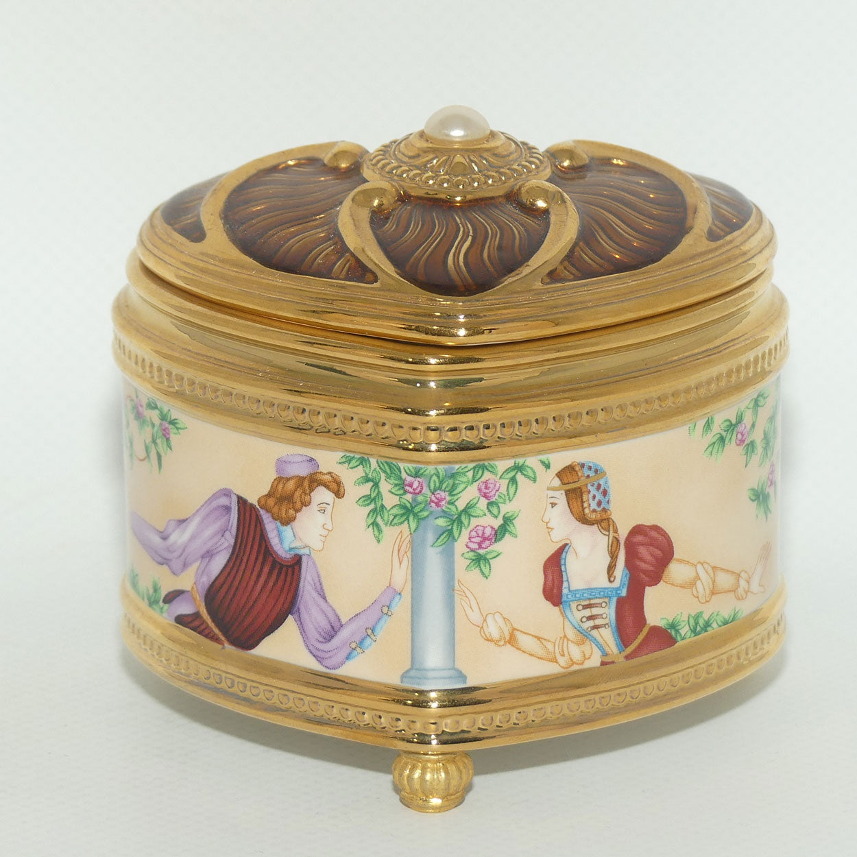 Franklin Mint | House of Faberge musical trinket box | Romeo and Juliet
