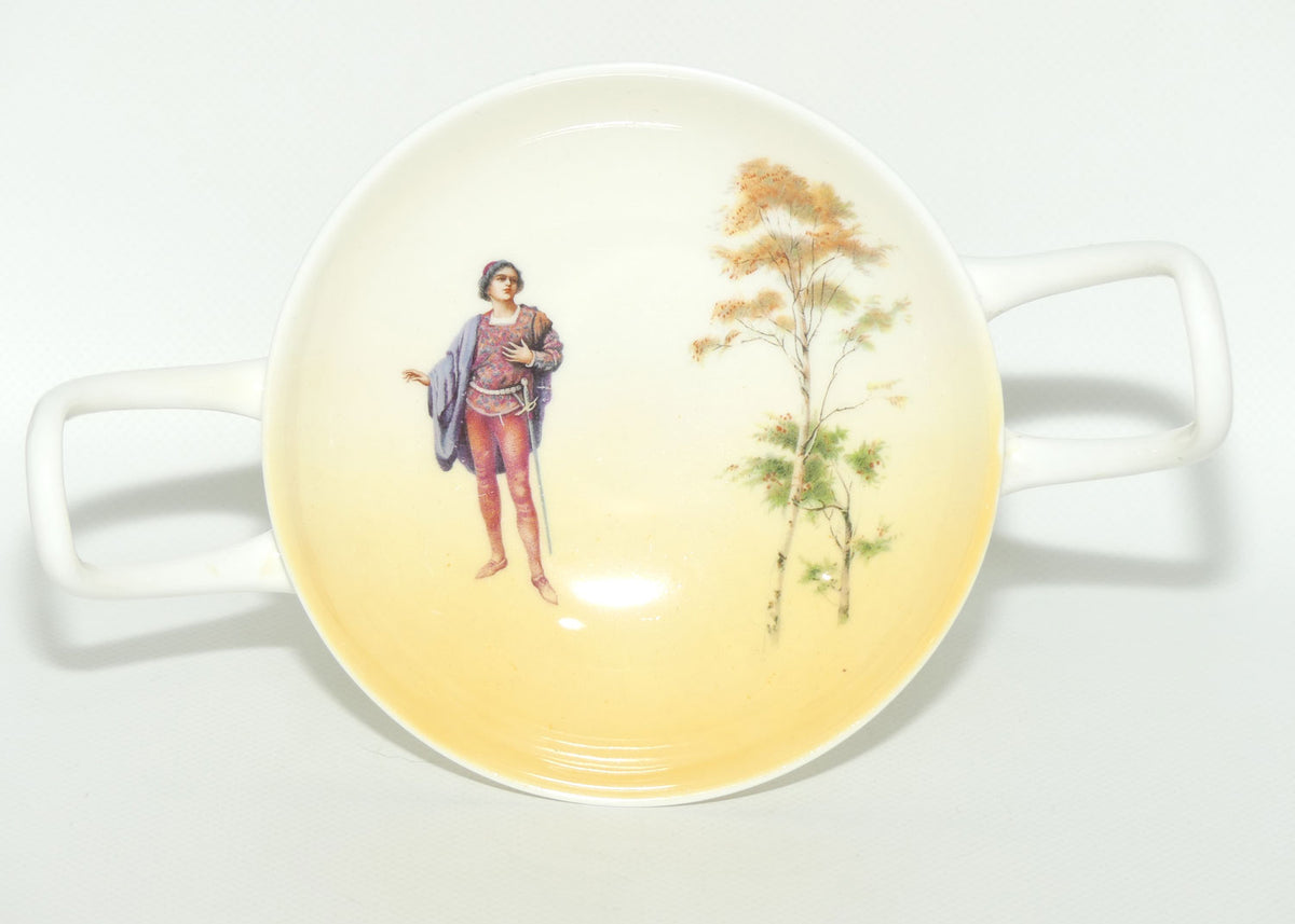 Royal Doulton Shakespearean Romeo twin handle comport