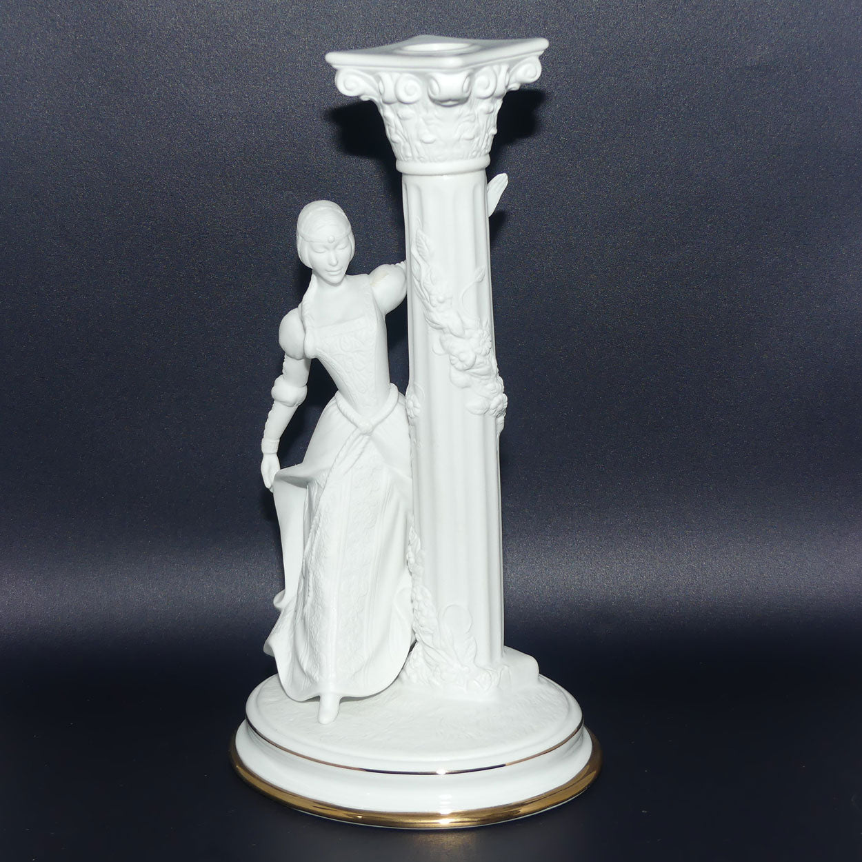 Franklin Mint | The Romeo and Juliet Porcelain Candlesticks by Stuart Mark Feldman
