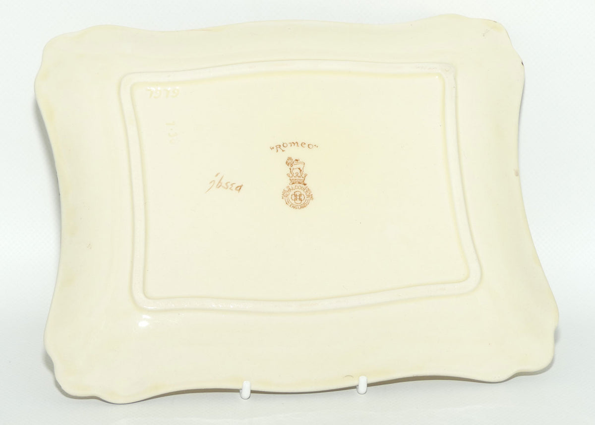 Royal Doulton Shakespearean Romeo rectangular tray D3596