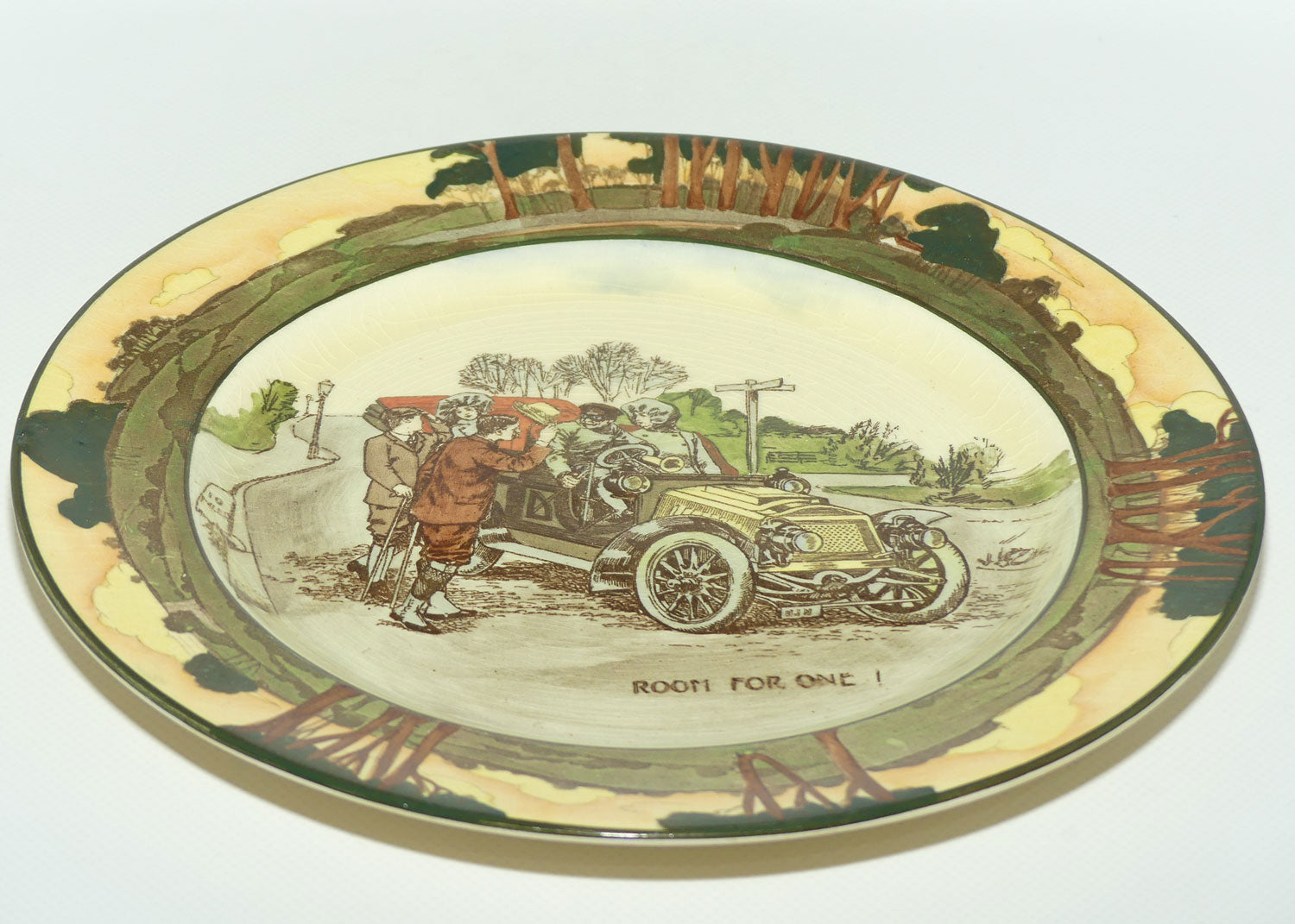 Royal Doulton Early Motoring plate D2406 Room for One! | Medium 24cm