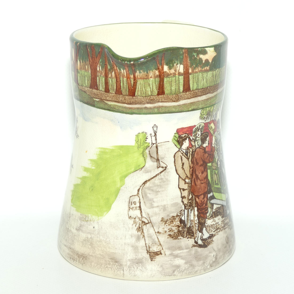 Royal Doulton Early Motoring Simon shape jug D2406 | Room for One