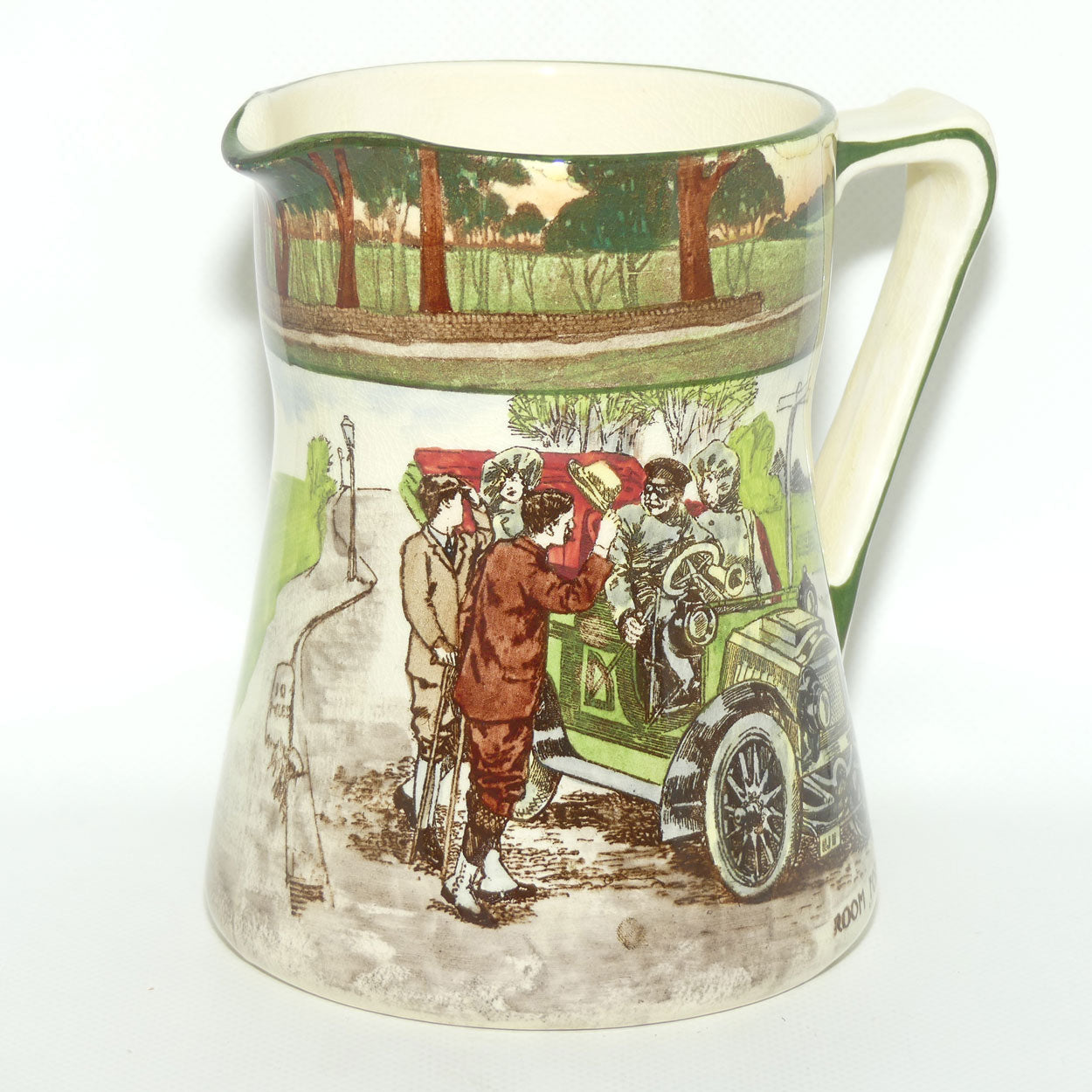 Royal Doulton Early Motoring Simon shape jug D2406 | Room for One