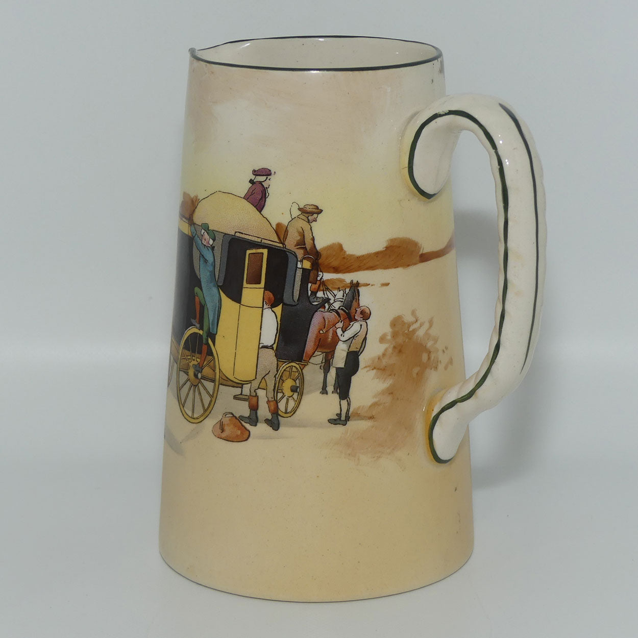 Royal Doulton Coaching Days large jug | Rope Twist handle D2716