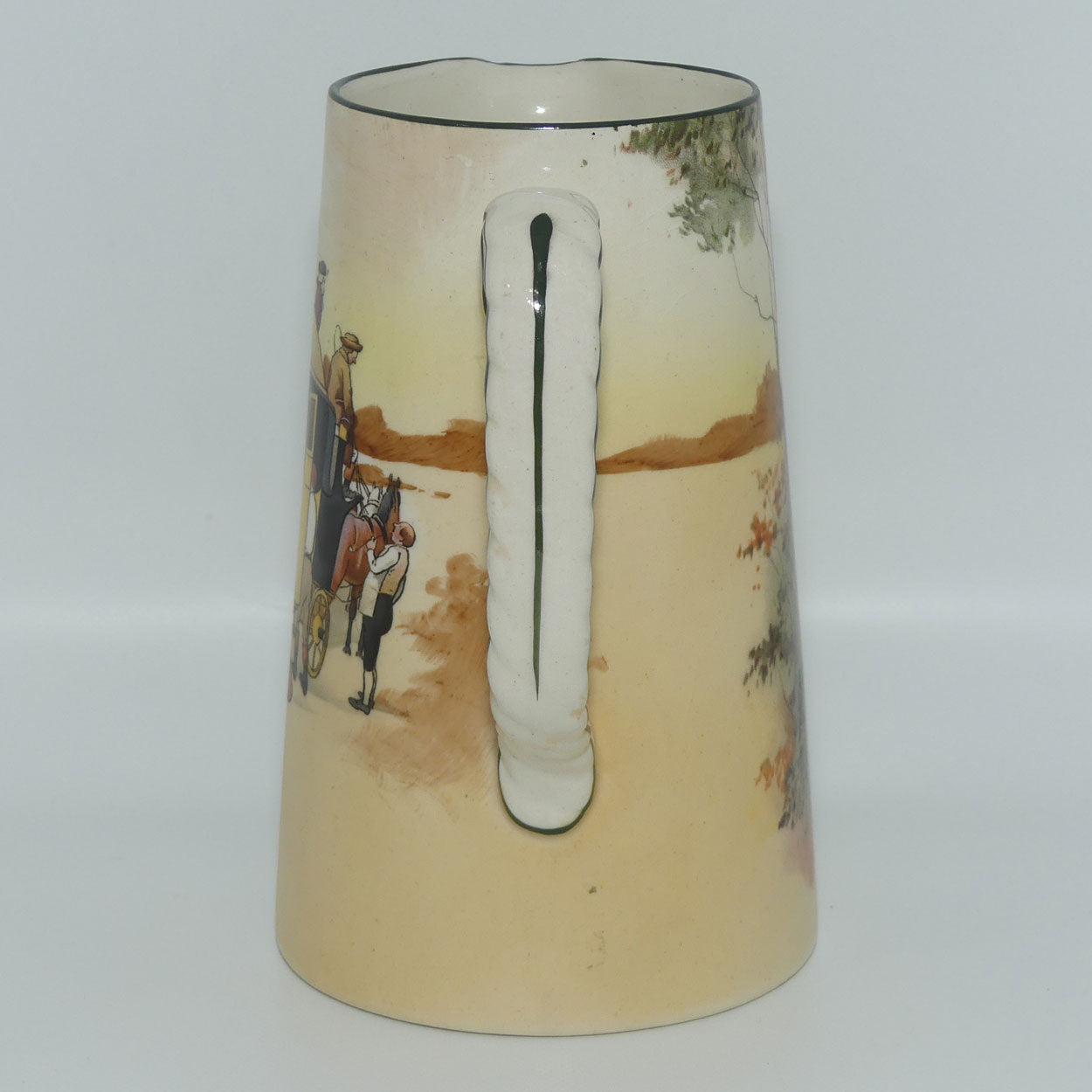 Royal Doulton Coaching Days large jug | Rope Twist handle D2716