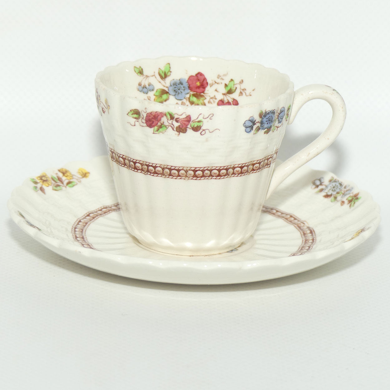 Copeland Spode Rosalie pattern demi tasse coffe duo | #2