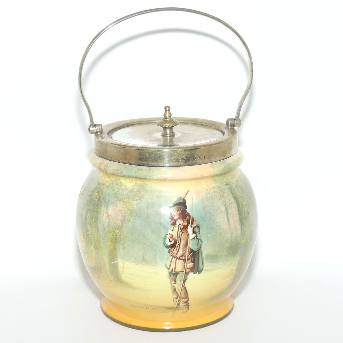 Royal Doulton Shakespearean Rosalind biscuit barrel E7267