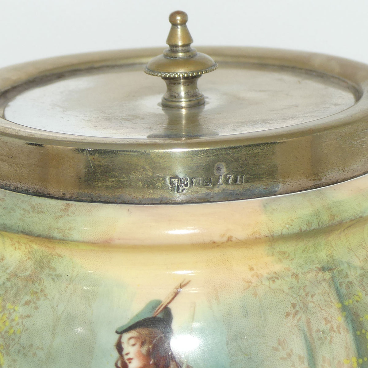 Royal Doulton Shakespearean Rosalind biscuit barrel E7267