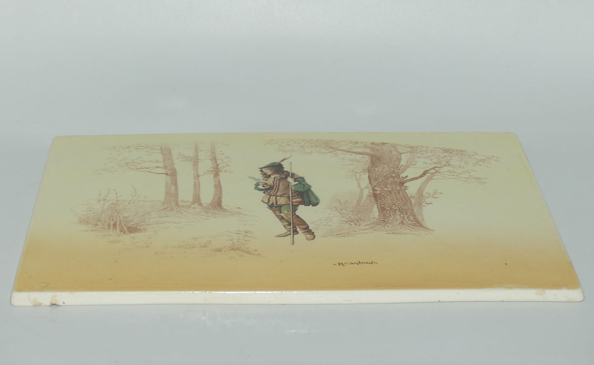 Royal Doulton Shakespearean Rosalind rectangular plaque