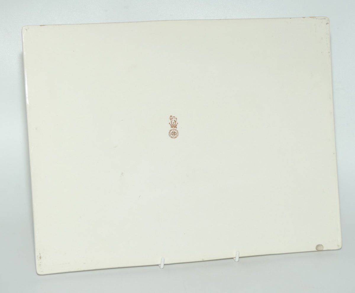 Royal Doulton Shakespearean Rosalind rectangular plaque