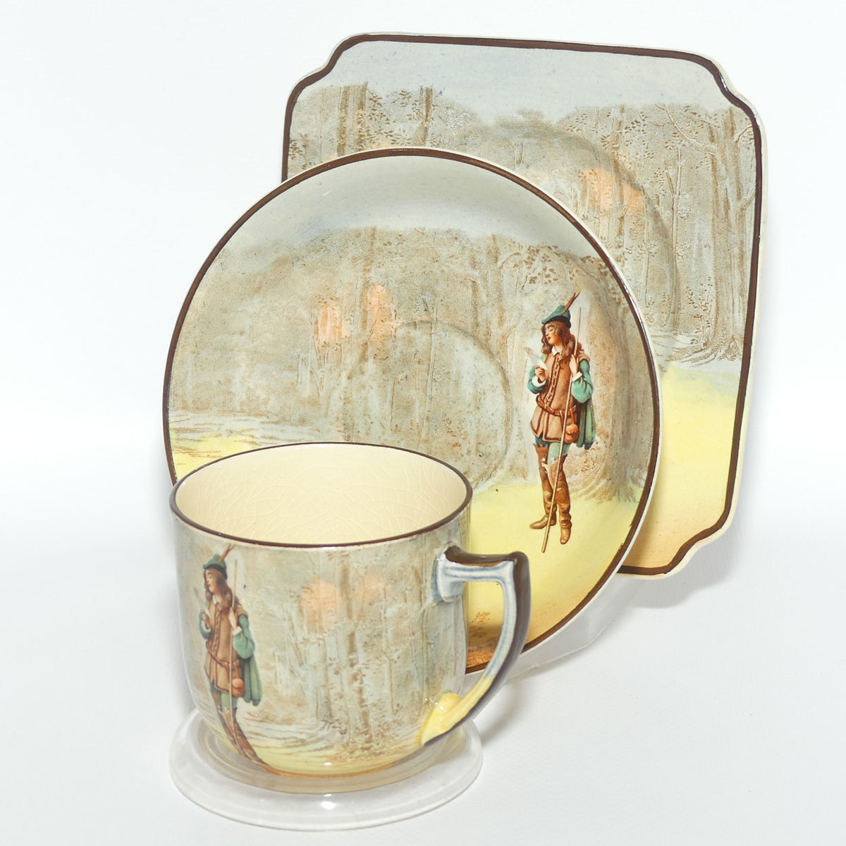 Royal Doulton Shakespearean Rosalind trio D3596 | matched