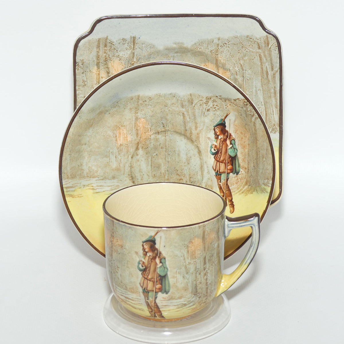 Royal Doulton Shakespearean Rosalind trio D3596 | matched