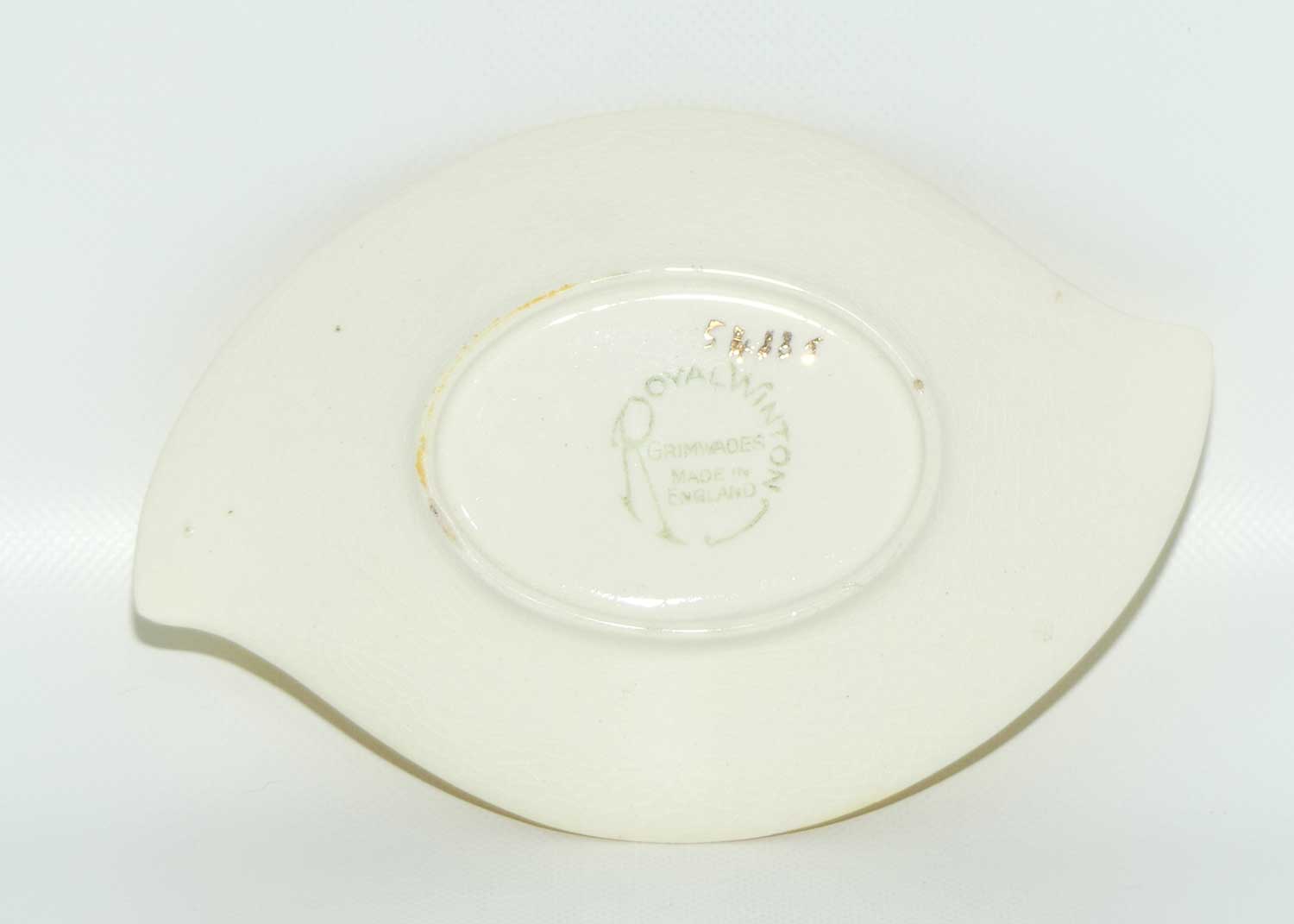 Royal Winton Rosebud pattern mayonnaise jug and saucer | Yellow Body