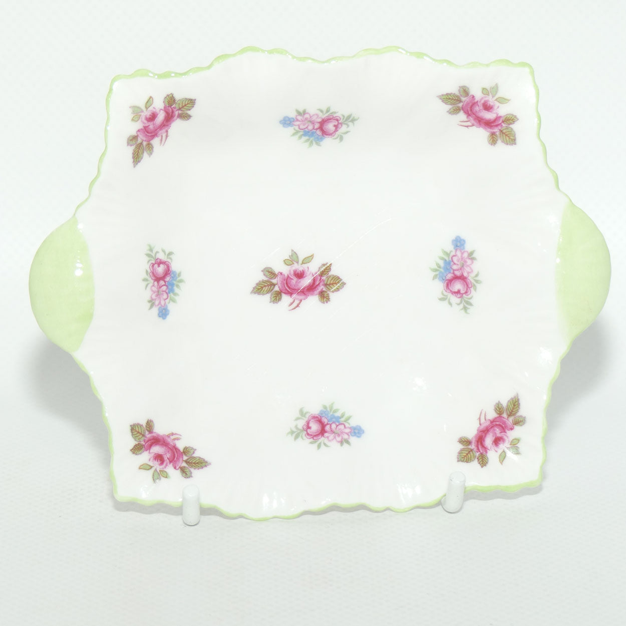 Shelley Rosebud tab handled pin dish | #2