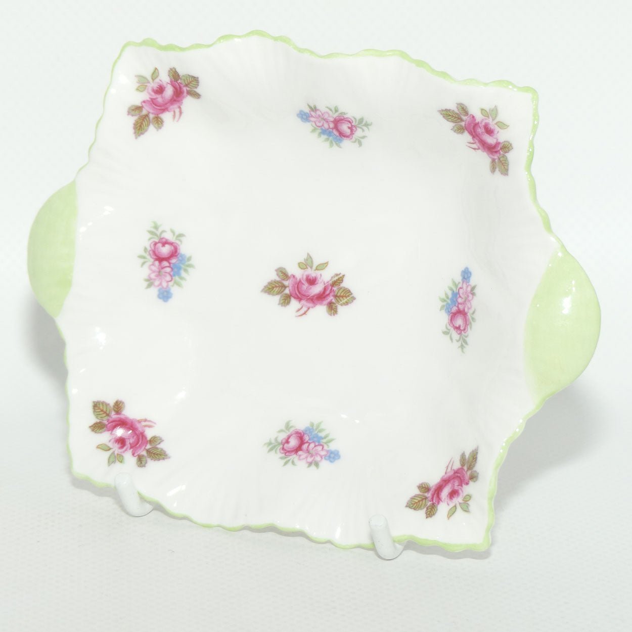 Shelley Rosebud tab handled pin dish | #2