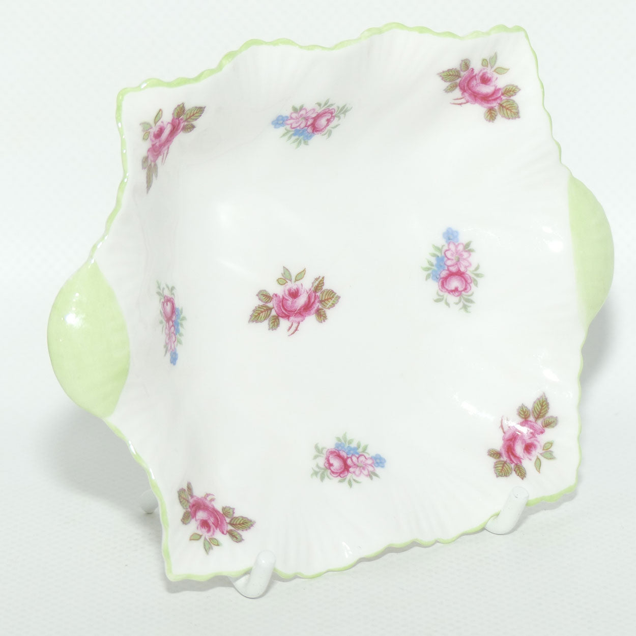 Shelley Rosebud tab handled pin dish | #2
