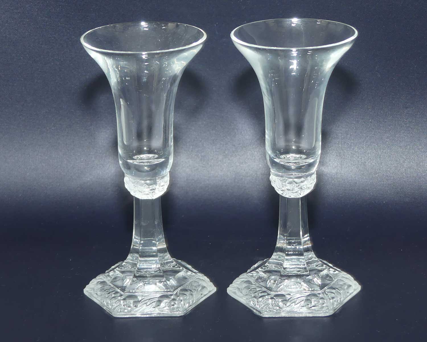 Rosenthal Classic Rose Collection pair of liqueur glasses Rosenthal Classic Rose Collection pair of liqueur glasses
