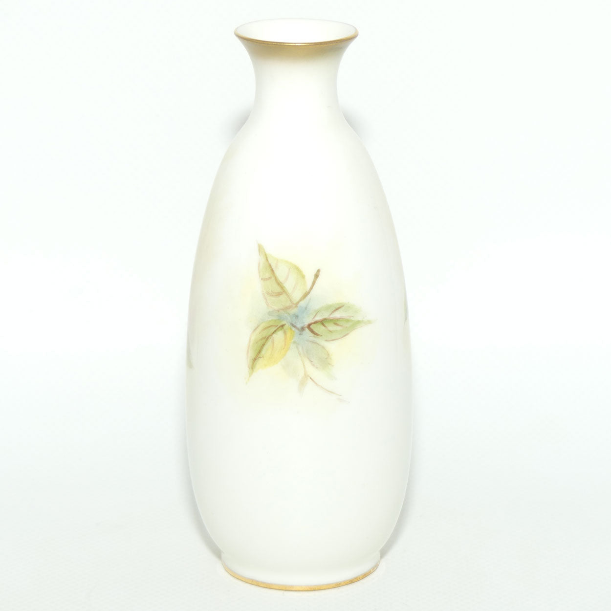 Royal Worcester hand painted Roses small vase | G Banks