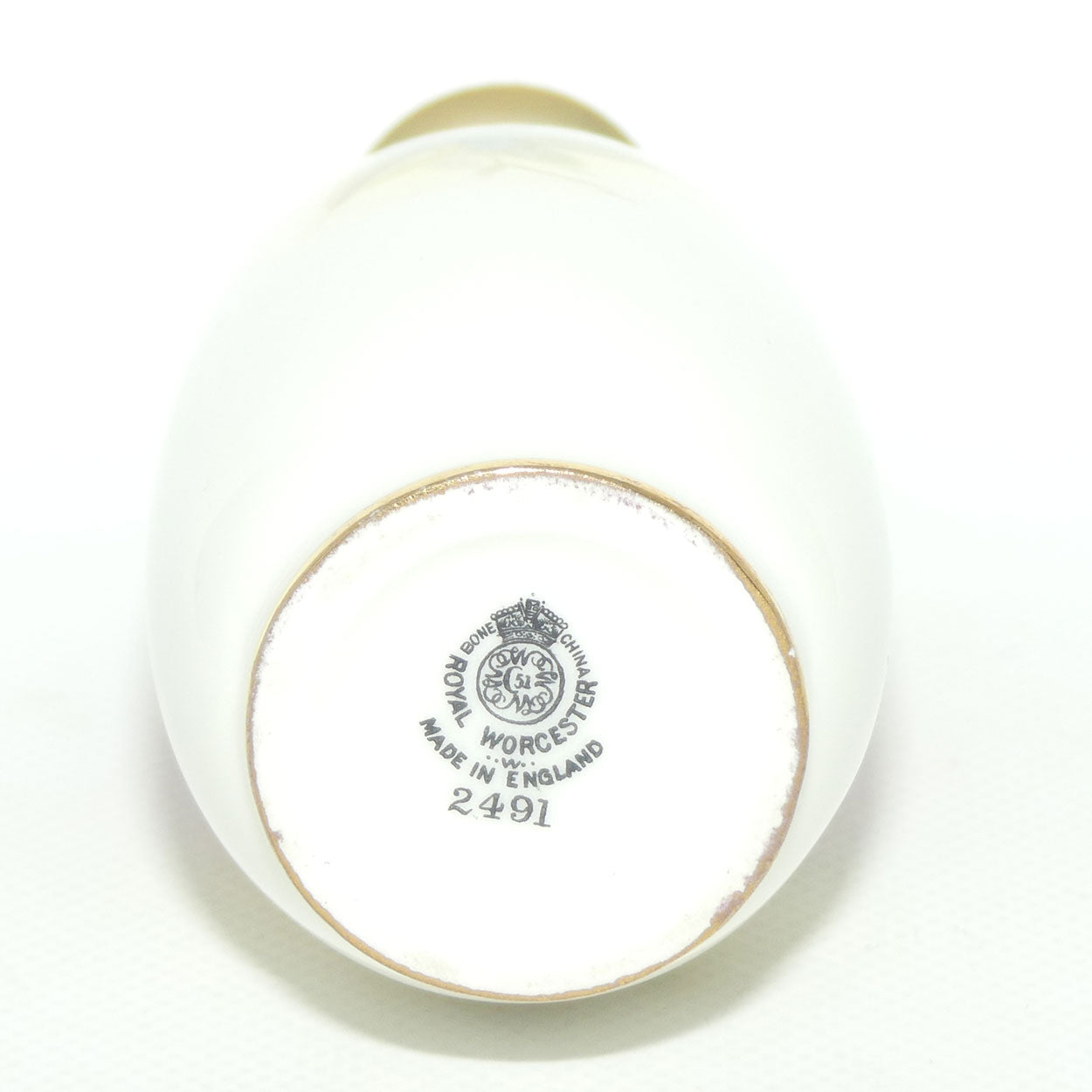 Royal Worcester hand painted Roses small vase | G Banks