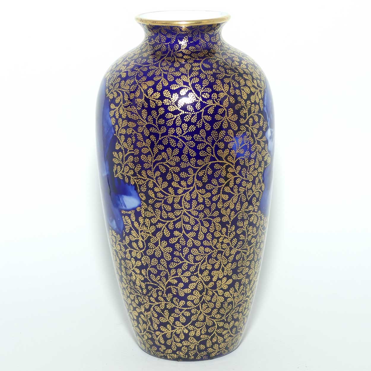 Royal Doulton Blue Roses small vase with gilt highlights | BB3250