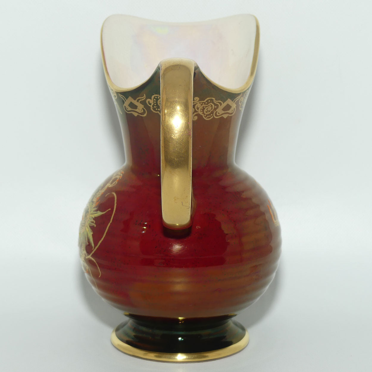 Crown Devon Fieldings Rouge Dragon design jug | 16.5cms