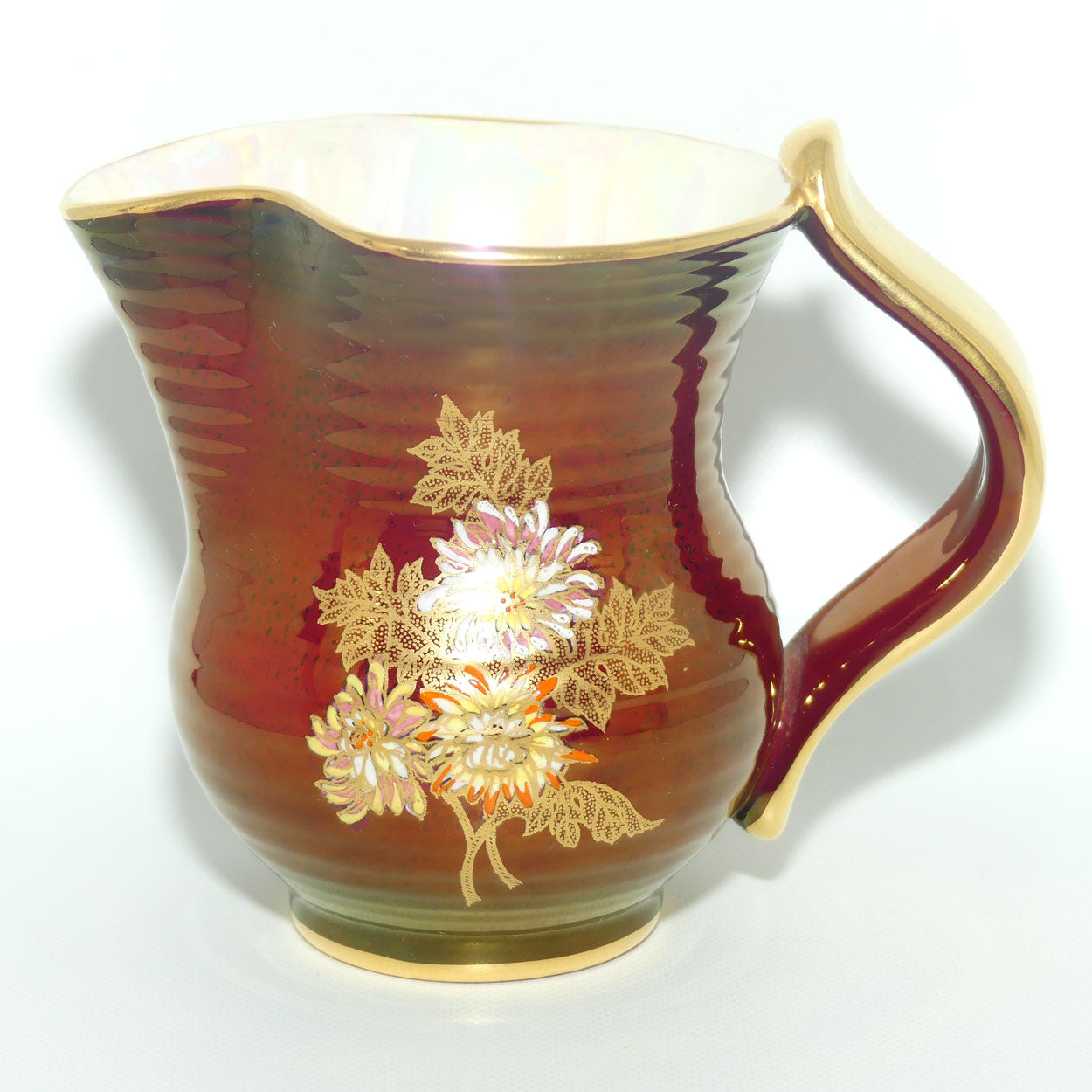 Crown Devon Fieldings Rouge Floral design jug | 11cms