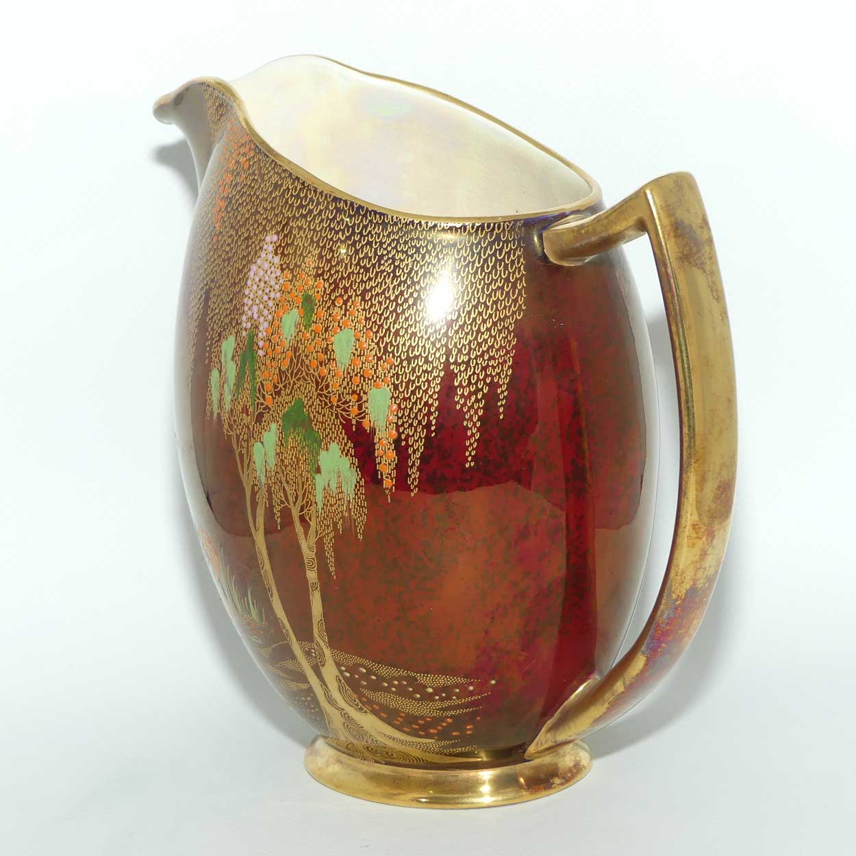 Carlton Ware Rouge Royale jug | Storks | Shape 1676
