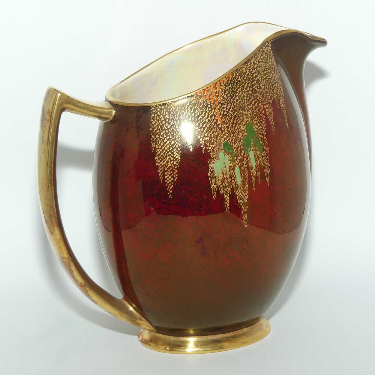 Carlton Ware Rouge Royale jug | Storks | Shape 1676