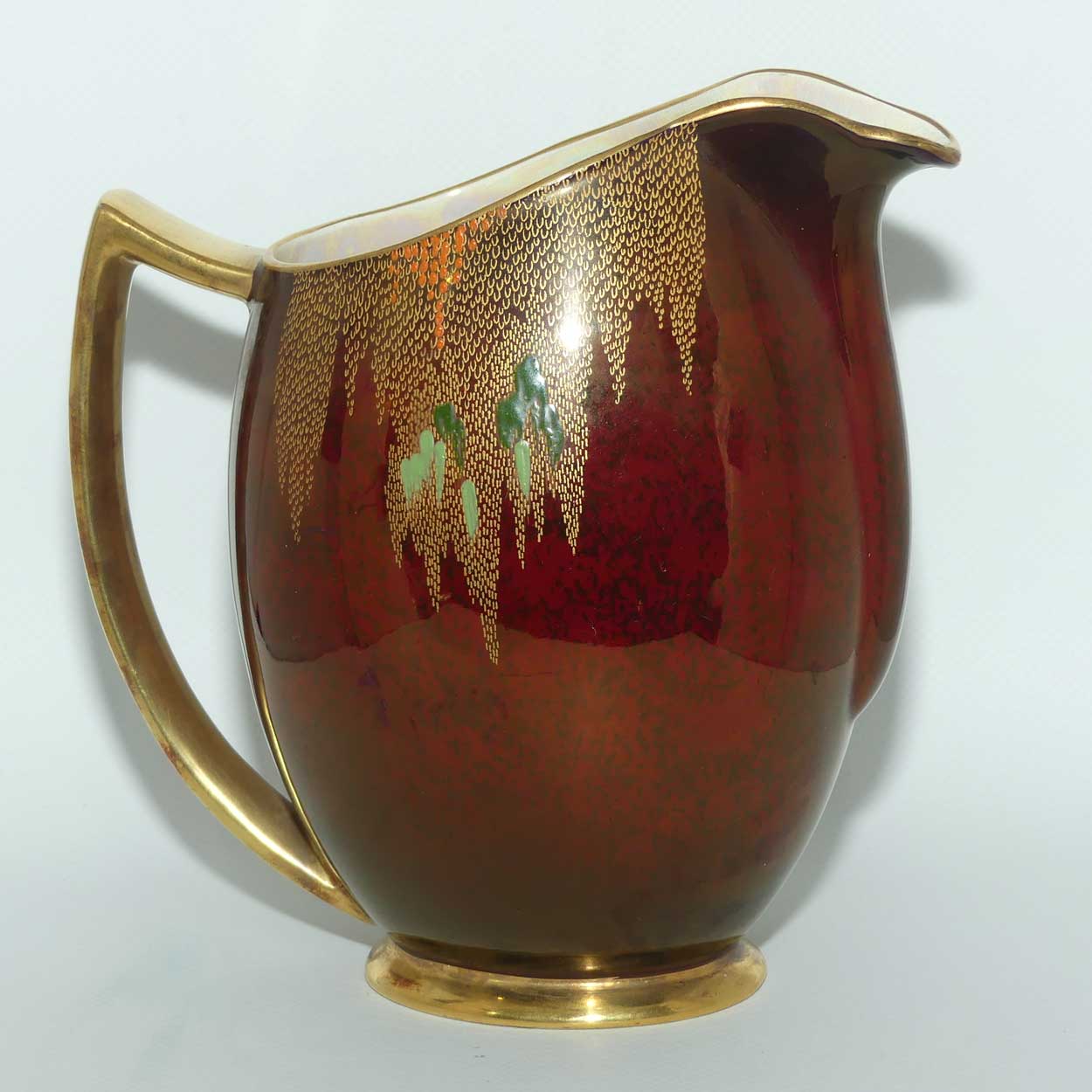 Carlton Ware Rouge Royale jug | Storks | Shape 1676