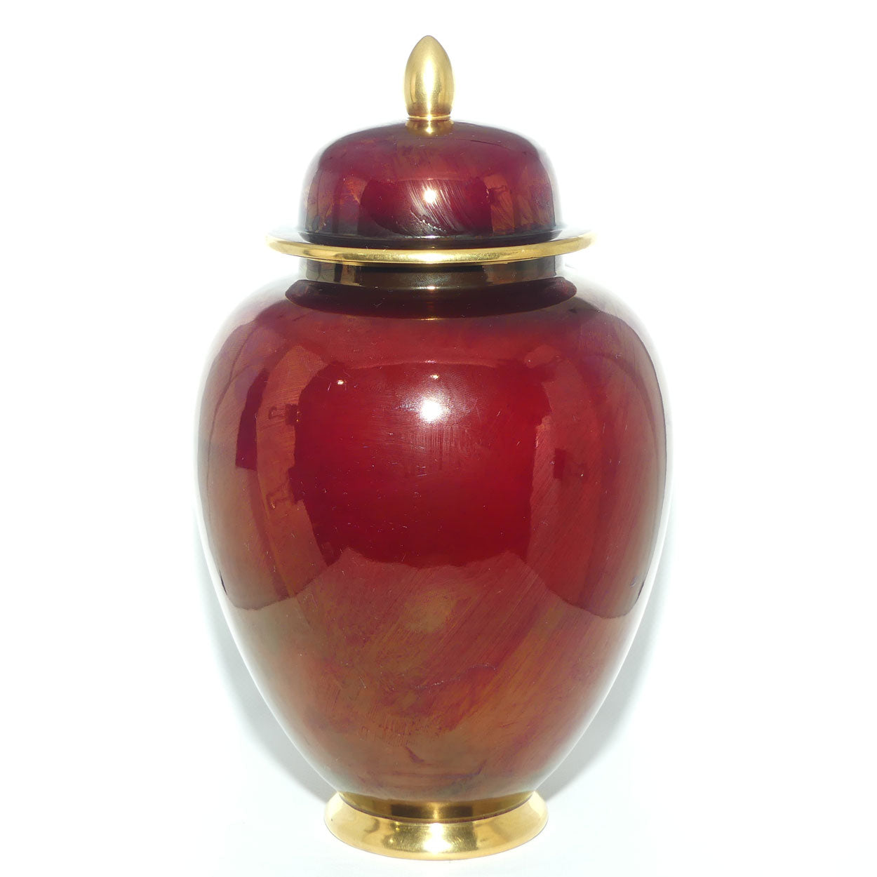 Carlton Ware Rouge Royale large lidded urn | 28cm tall
