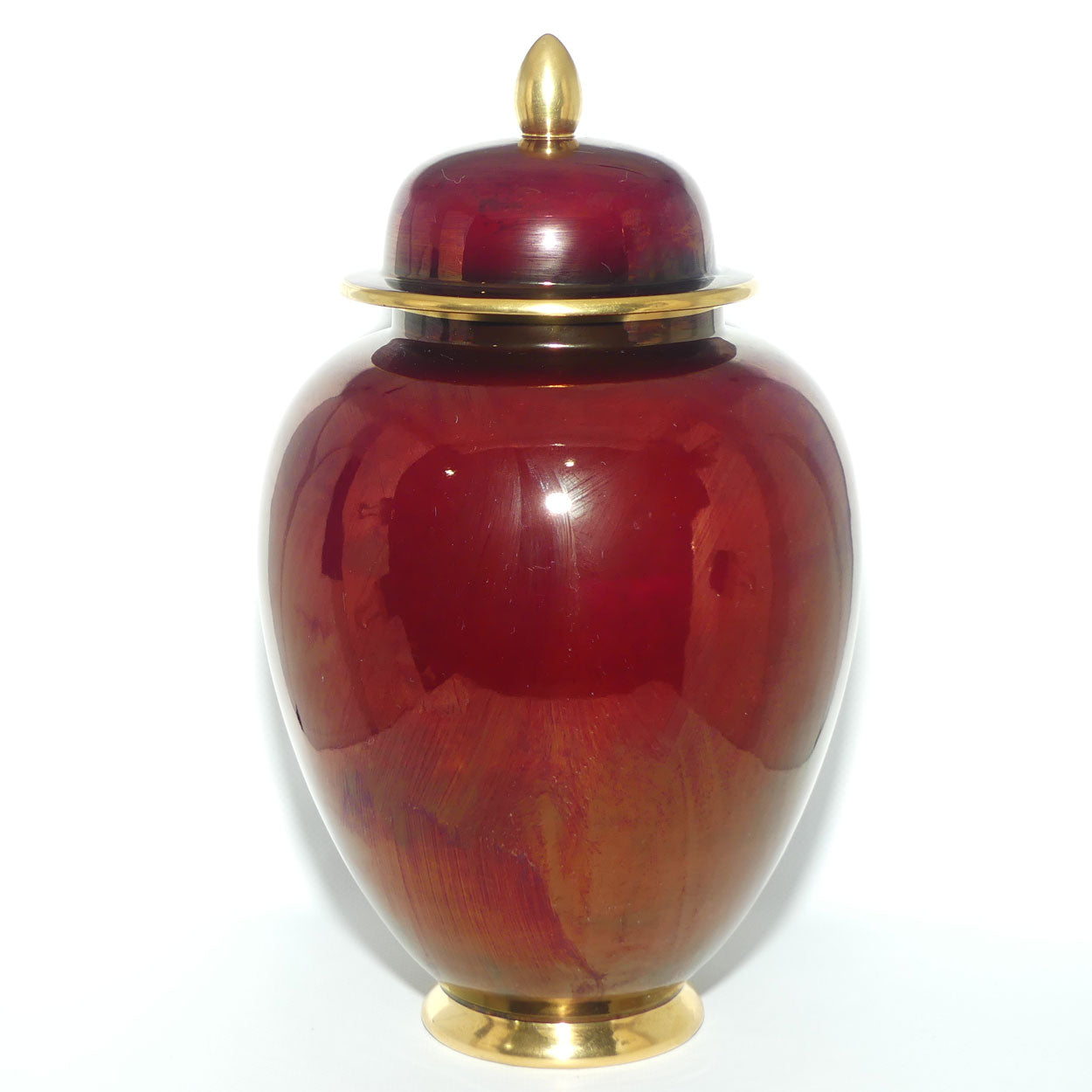 Carlton Ware Rouge Royale large lidded urn | 28cm tall