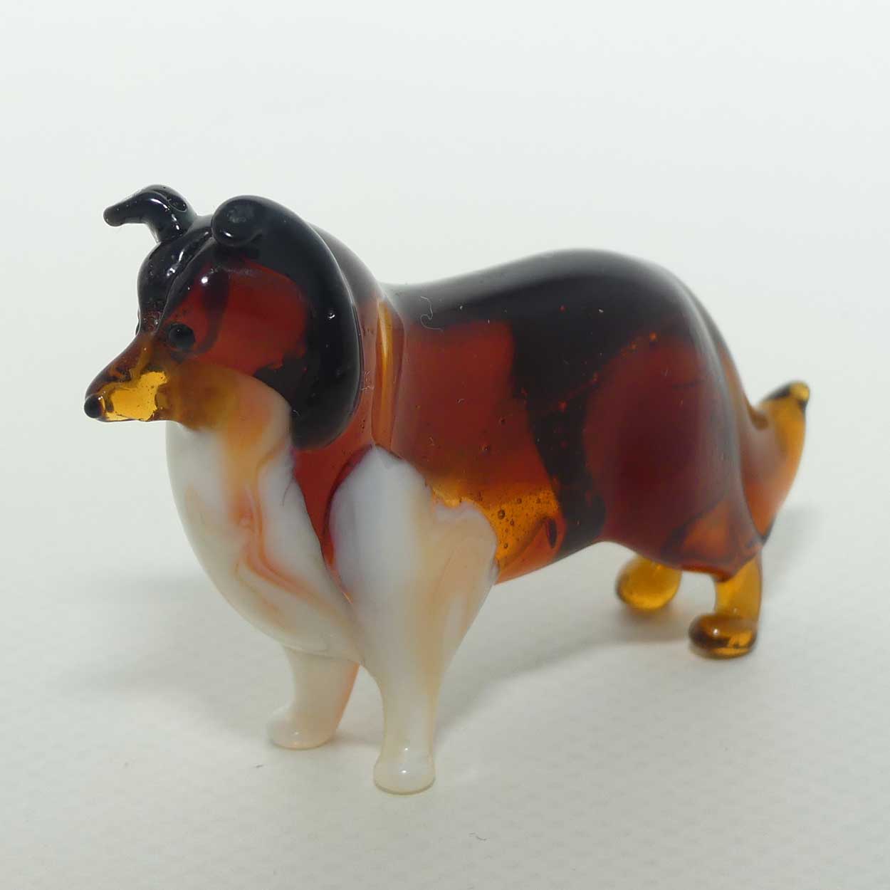 Fine quality Russian Lampwork Glass Rough Collie