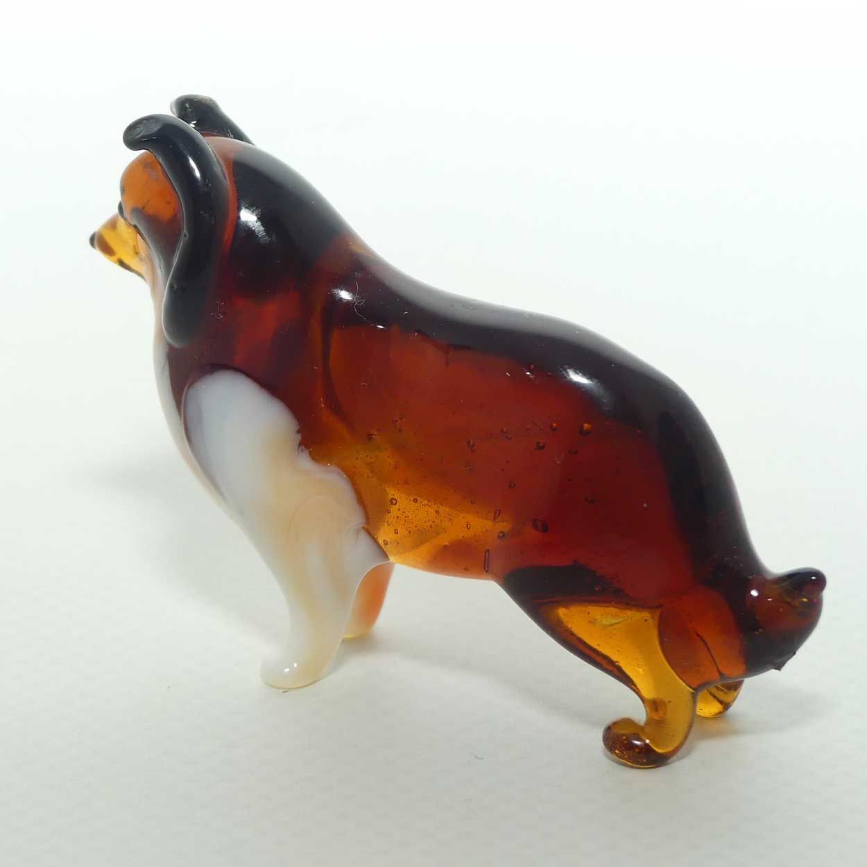 Fine quality Russian Lampwork Glass Rough Collie