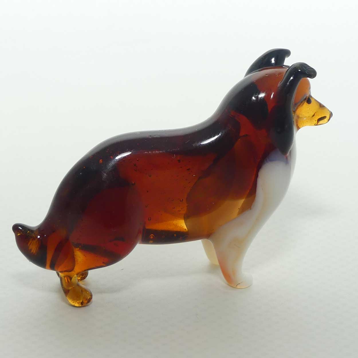 Fine quality Russian Lampwork Glass Rough Collie
