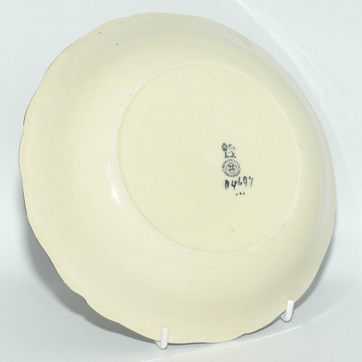 Royal Doulton Gnomes B with gilt highlights round bowl D4697