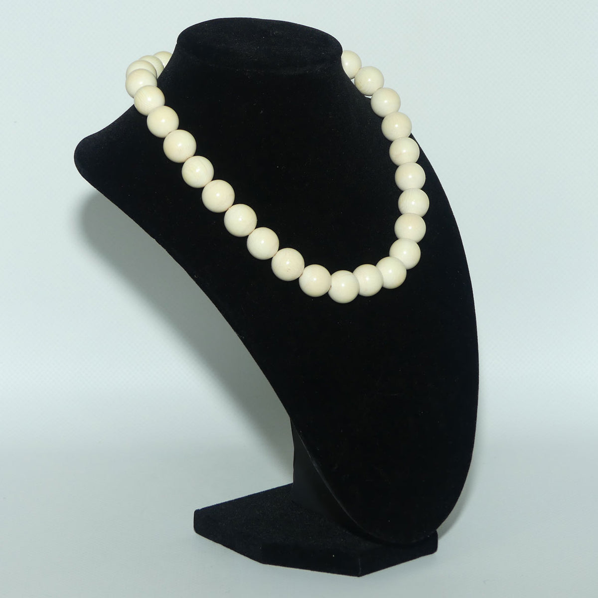 Superb Antique set of Round form Ivory Beads | 12 to 13mm thick