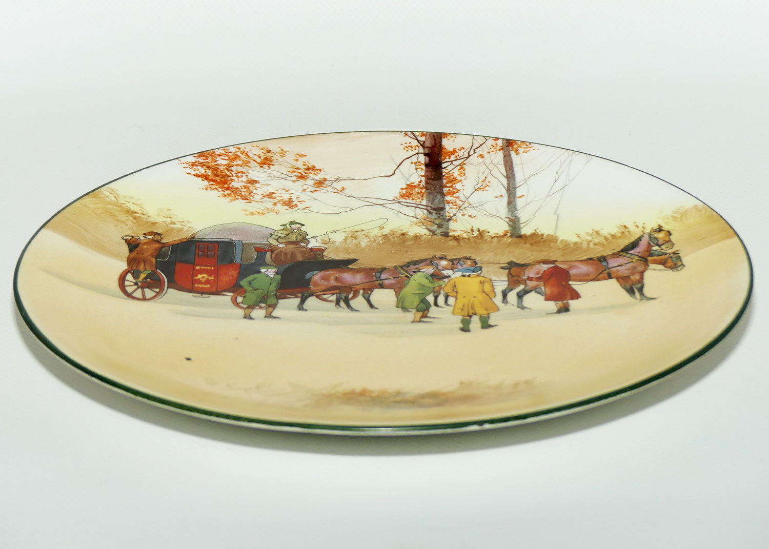 Royal Doulton Coaching Days cabinet plate E3804 | 22.5cm | no backstamp